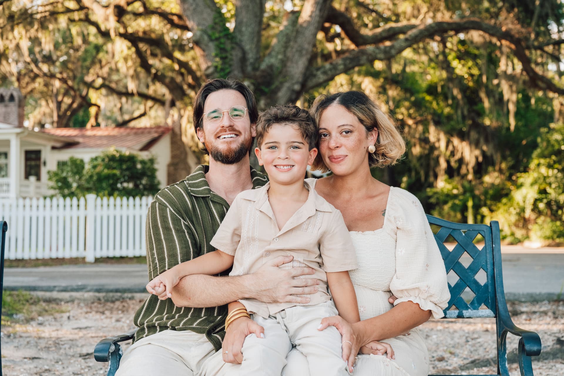 John with family outdoors